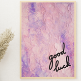 Attract Good Luck Pink Artisan Framed Wall Art