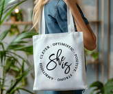 She Is Positive Canvas Tote Bag