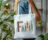 Faith Bible Verse Inspirational Canvas Tote Bag