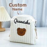 Sweet Bear Stroller Organizer with Custom Name