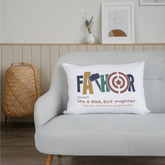 Funny Father Velvet Throw Pillow – Superhero Dad Gift