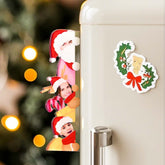 Cute Personalized Photo Christmas Refrigerator Magnets