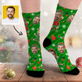 Custom Funny Face Christmas Socks