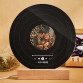 Love That Plays On Custom Vinyl Record Photo Night Light