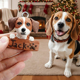 Custom Pet Fridge Magnet from Photo – Handmade Personalized Clay Pet Magnet