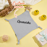 Personalized Baby Comfort Blanket with Embroidered Name
