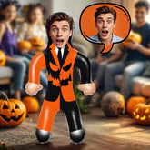 Funny Custom Face Mr. Pumpkin Blow Up Dolls