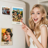 Custom 3D Travel Photo Acrylic Fridge Magnet with Text