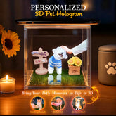 Everlasting Memories: Custom 3D Digital Pet Hologram Display