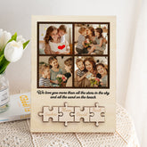 Personalized Wooden Photo Puzzle Sign