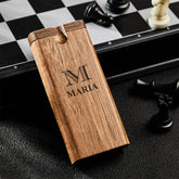 Custom Engraved Wooden Dugout One Hitter Box Personalized Pocket Storage Gift