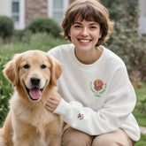 Custom Sweatshirt witth Embroidered Pet Name