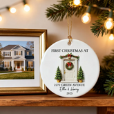 First Christmas New Home 3D Effect - Custom Ceramic Ornament