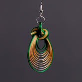 Handmade Bamboo Drop Earrings – Elegant, Eco-Friendly Statement Jewelry