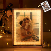 Personalized Mirror Photo Frame Night Light – Custom LED Keepsake for Birthday, Valentine’s, Christmas & Anniversary Gifts