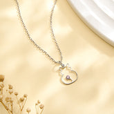 Elegant Custom Cat Necklace with Birthstone Necklace