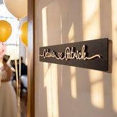 Forever Love Personalized Couple Name Wooden Sign for Wedding or Home