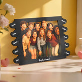 Personalized Cartoon Style Heart-Shaped Name Photo Frame