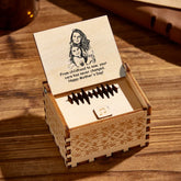 Creative Custom Wooden Music Box with Your Photo, Text, and Audio Recording