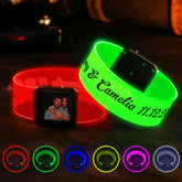 Personalized LED Glow Bracelets with Custom Photo and Text Party Event Favors