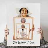 Custom Multi-Generation Family Photo Canvas Wall Art