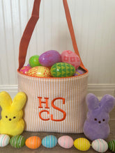Striped Easter Basket with Name or Initials – Perfect for Egg Hunts
