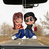 Y2K Couple Custom Acrylic Car Hanger