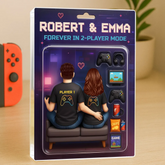 3D Effect Action Figure Toy Box Style Custom Game Players Couple Acrylic Block