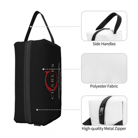 Custom Men's Travel Toiletry Bag with Personalized Initials and Text