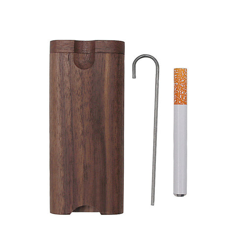 Custom Engraved Wooden Dugout One Hitter Box Personalized Pocket Storage Gift