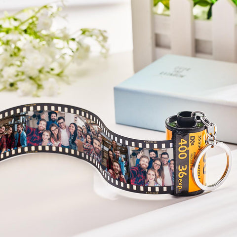 Precious Moments in a Roll Custom Photo Film Keychain