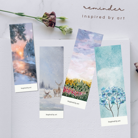 Inspired by Art Watercolor Bookmark Set