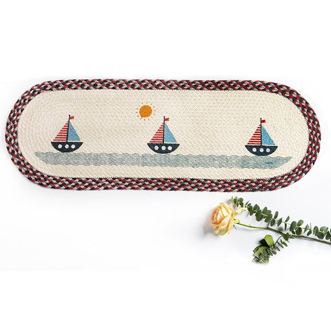 Eco-Friendly Handwoven Jute Rug for a Cozy Home