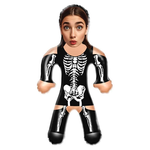 Funny Custom Face Skeleton Lady Blow Up Dolls