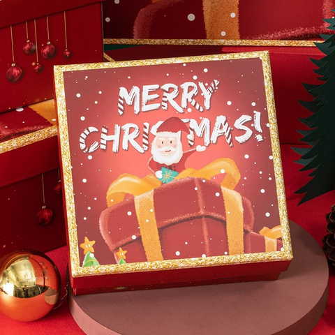 Red Santa Claus Christmas Gift Box – Festive Holiday Packaging