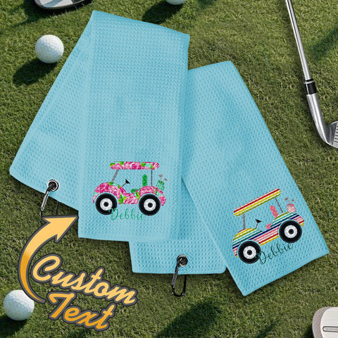 Personalized Women’s Golf Towel with Custom Embroidered Name