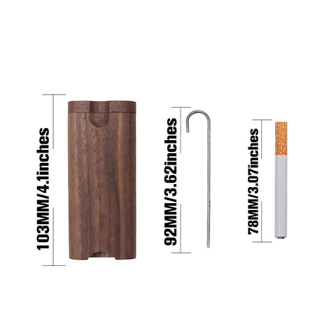 Custom Engraved Wooden Dugout One Hitter Box Personalized Pocket Storage Gift