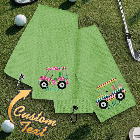 Personalized Women’s Golf Towel with Custom Embroidered Name
