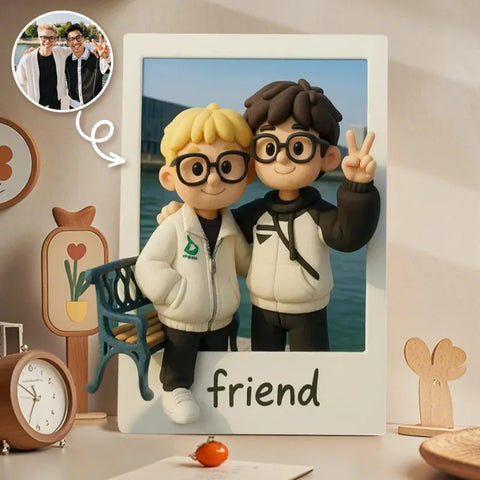 Custom 3D Travel Photo Acrylic Fridge Magnet with Text