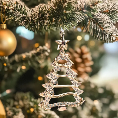 Custom Family Photo Projection 2025 Christmas Tree Ornament