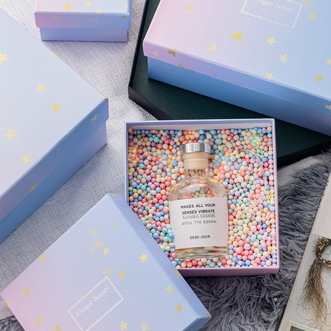 Unique Beauty Romantic Gradient Purple Stars Gift Box – Dreamy Packaging for Special Moments