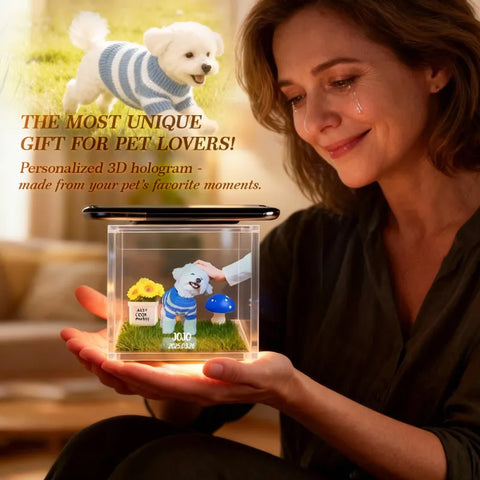 Everlasting Memories: Custom 3D Digital Pet Hologram Display