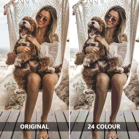 Custom Photo to Oil Painting Canvas DIY Digital Art
