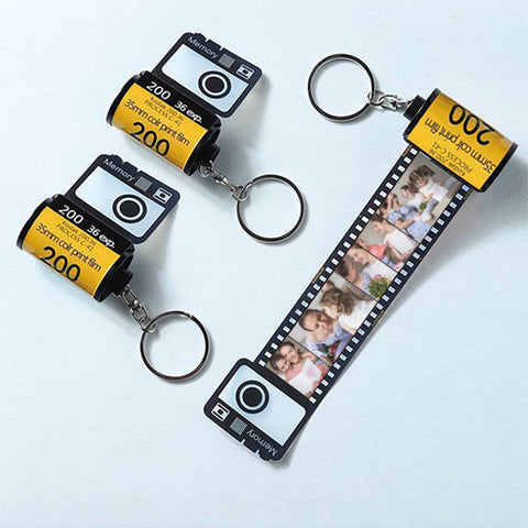 Precious Moments in a Roll Custom Photo Film Keychain