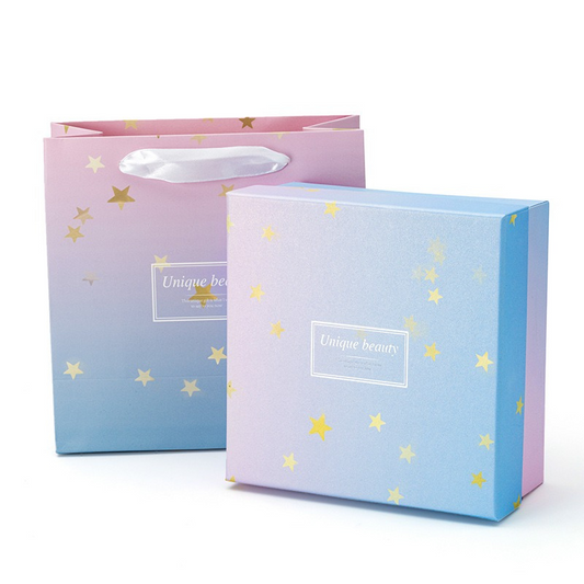 Unique Beauty Romantic Gradient Purple Stars Gift Box – Dreamy Packaging for Special Moments 800