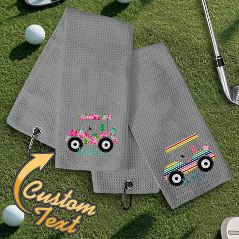 Personalized Women’s Golf Towel with Custom Embroidered Name
