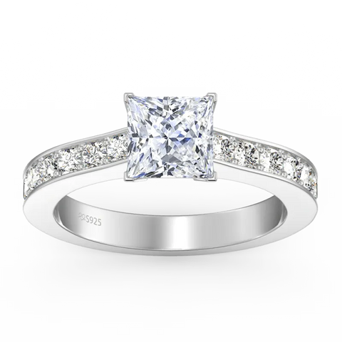 Personalized Birthstone Silver Ring