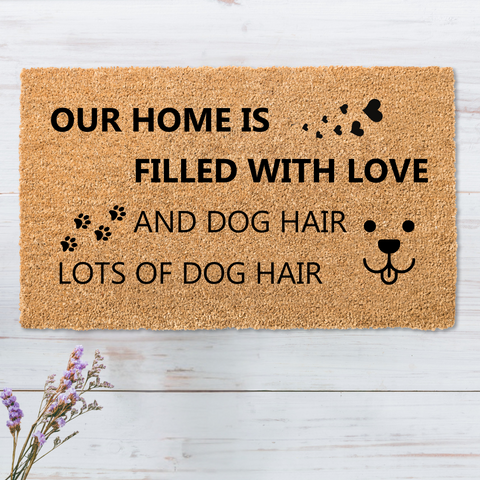Dog’s a Jerk, But We’re Nice” Humorous Coir Welcome Rug