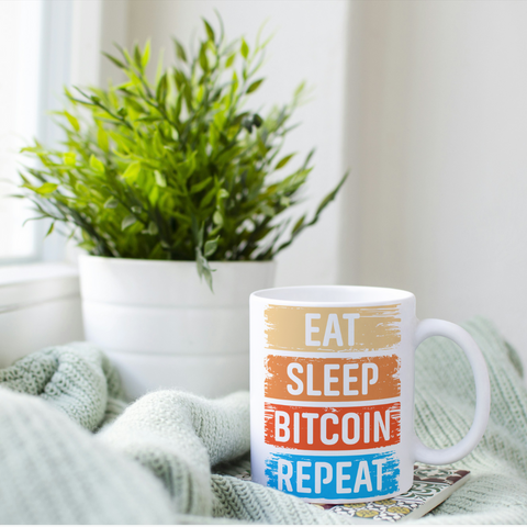 Eat Sleep Bitcoin Coffee Mug