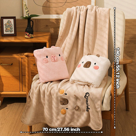 Personalized Bath Wrap for Her Cute Soft Towel with Name Embroidery